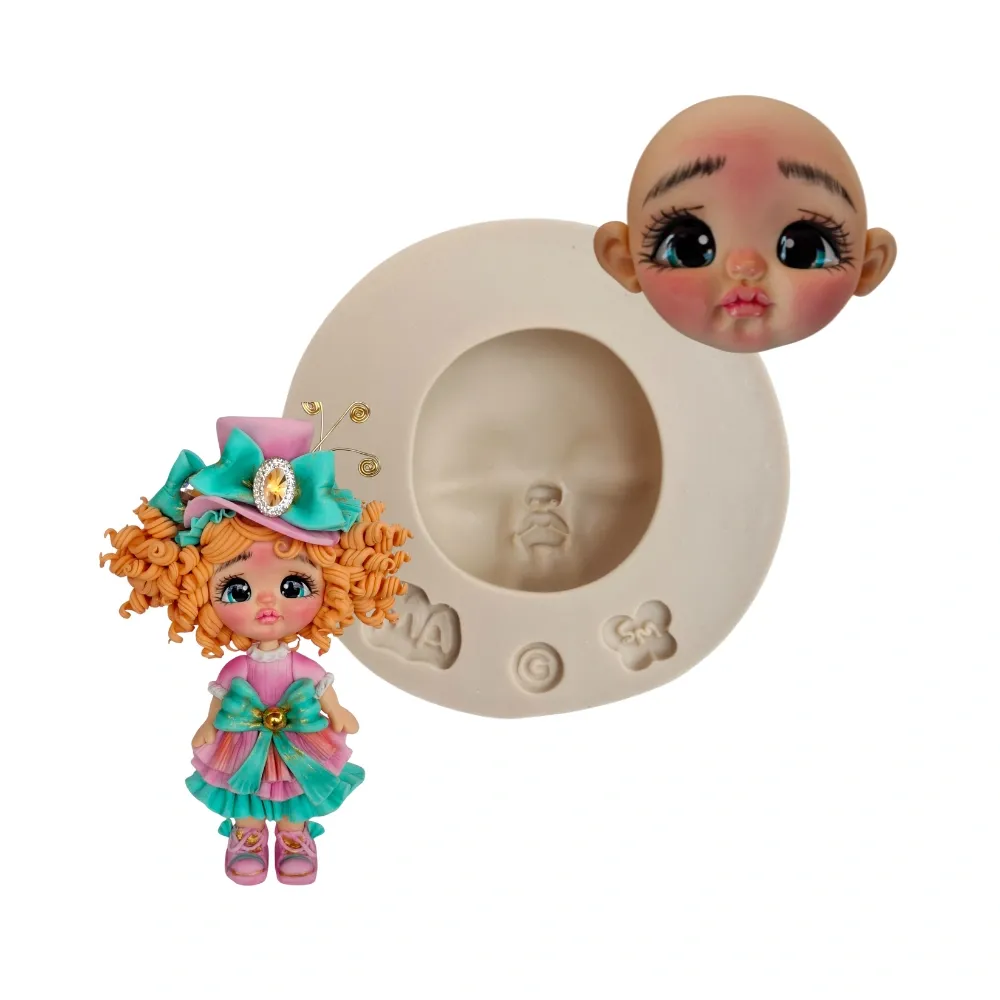 Molde de Silicone Rostinho Expressão Aninha G - Cód 1785