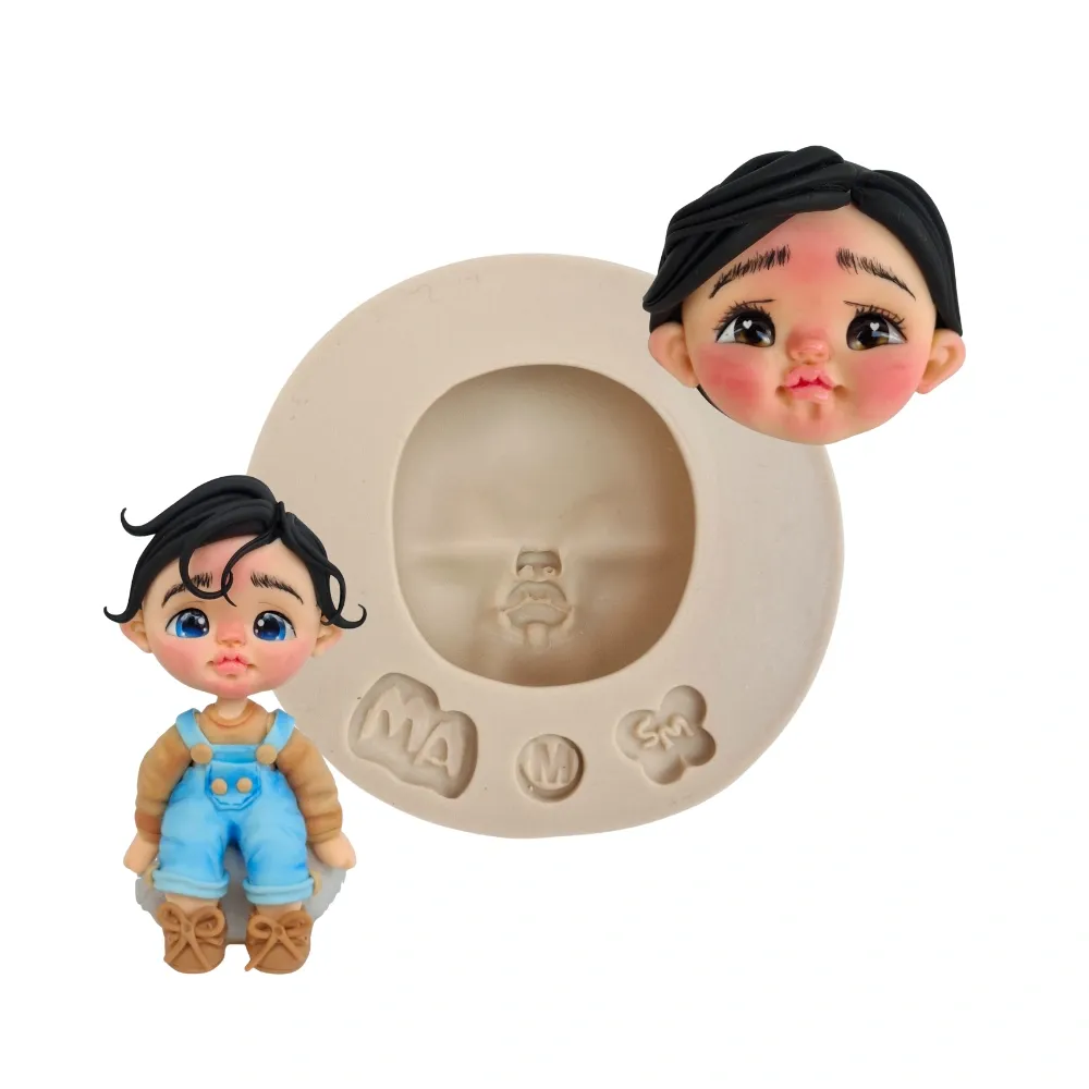 Molde de Silicone Rostinho Expressão Aninha M - Cód 1784