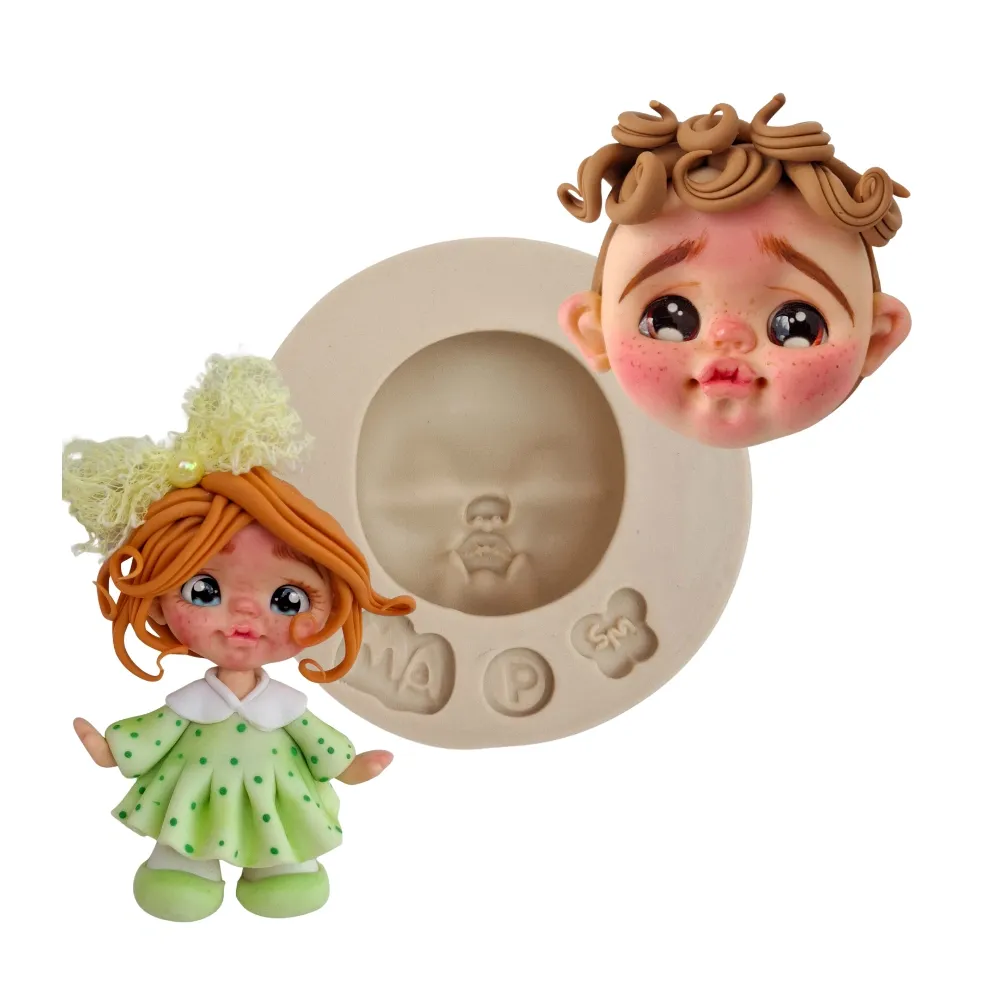Molde de Silicone Rostinho Expressão Aninha P  - Cód 1783