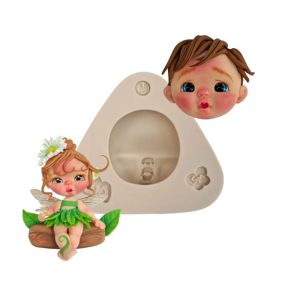 Molde de Silicone Rostinho Expressão Halana M  - Cód 1781