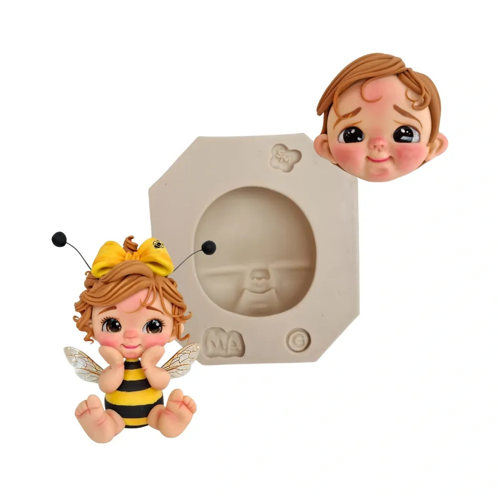 Molde de Silicone Rostinho Expressão Lorena G - Cód 1773