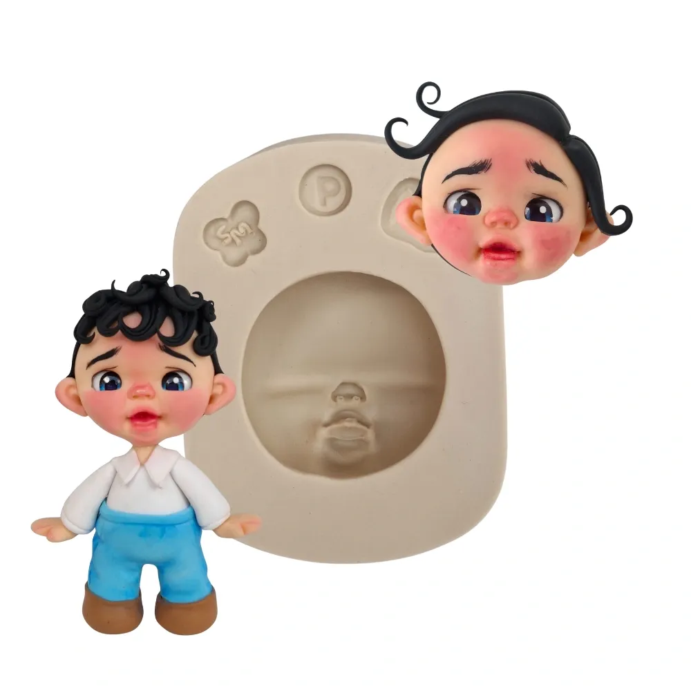 Molde de Silicone Rostinho Expressão Thayse P - Cód 1774