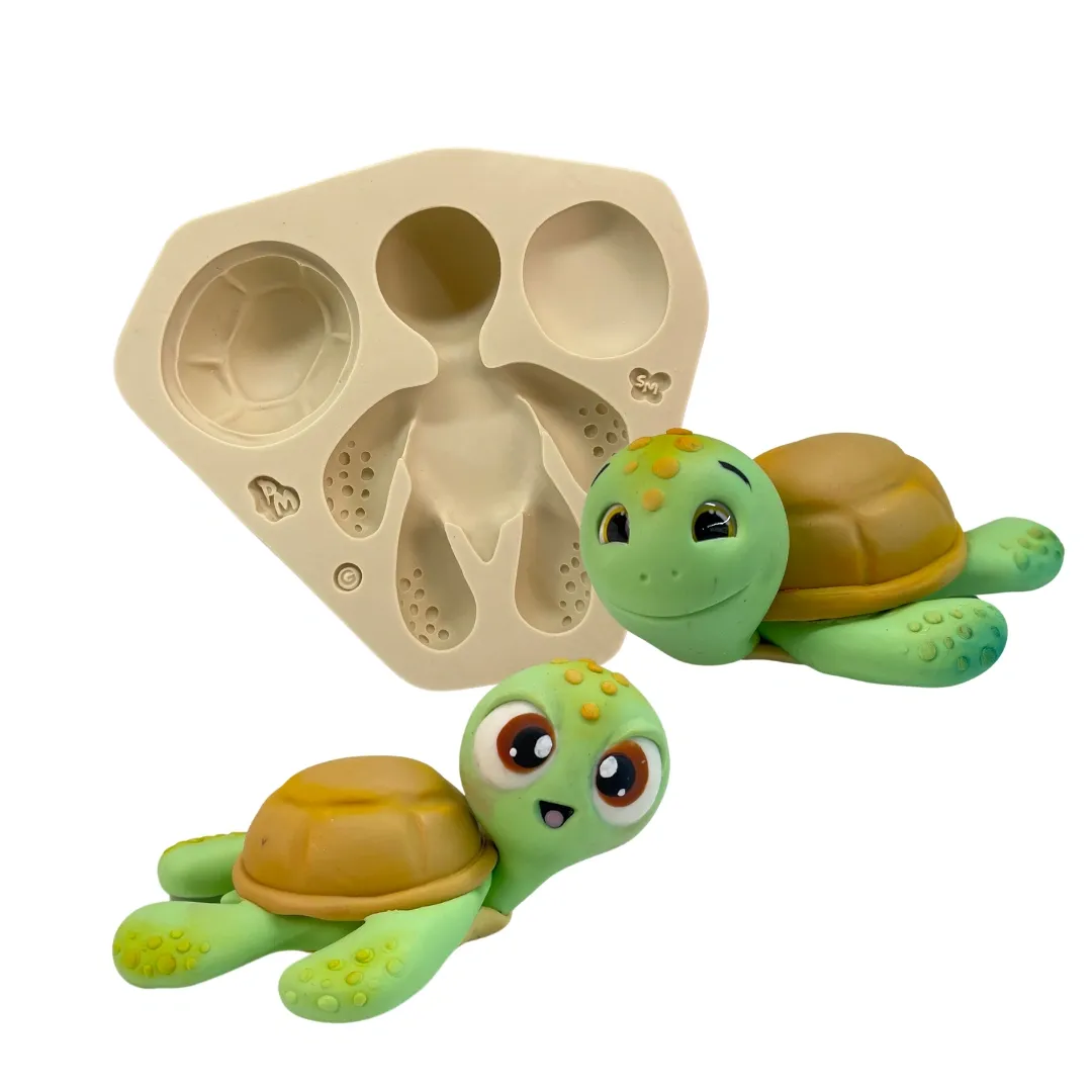 Molde de Silicone Tartaruga do Mar G - Cód 2083