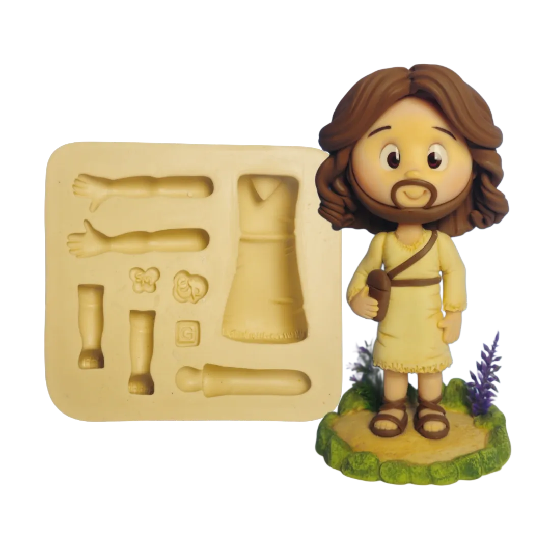 Molde de Silicone Temas Biblicos Jesus e os Discipulos G - Cód 2262