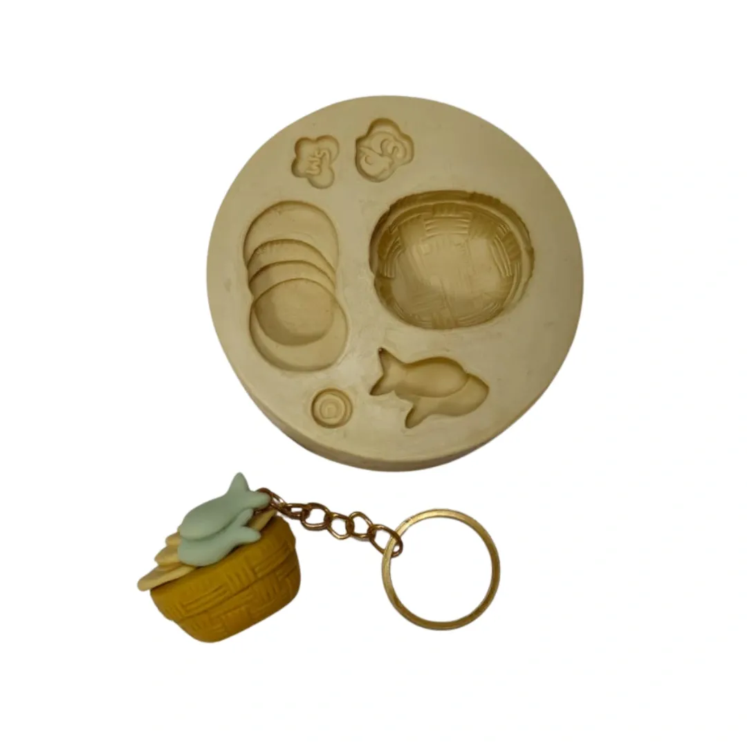 Molde de Silicone Temas Biblicos Paixão - Cesto da Fartura G  Cód 2161