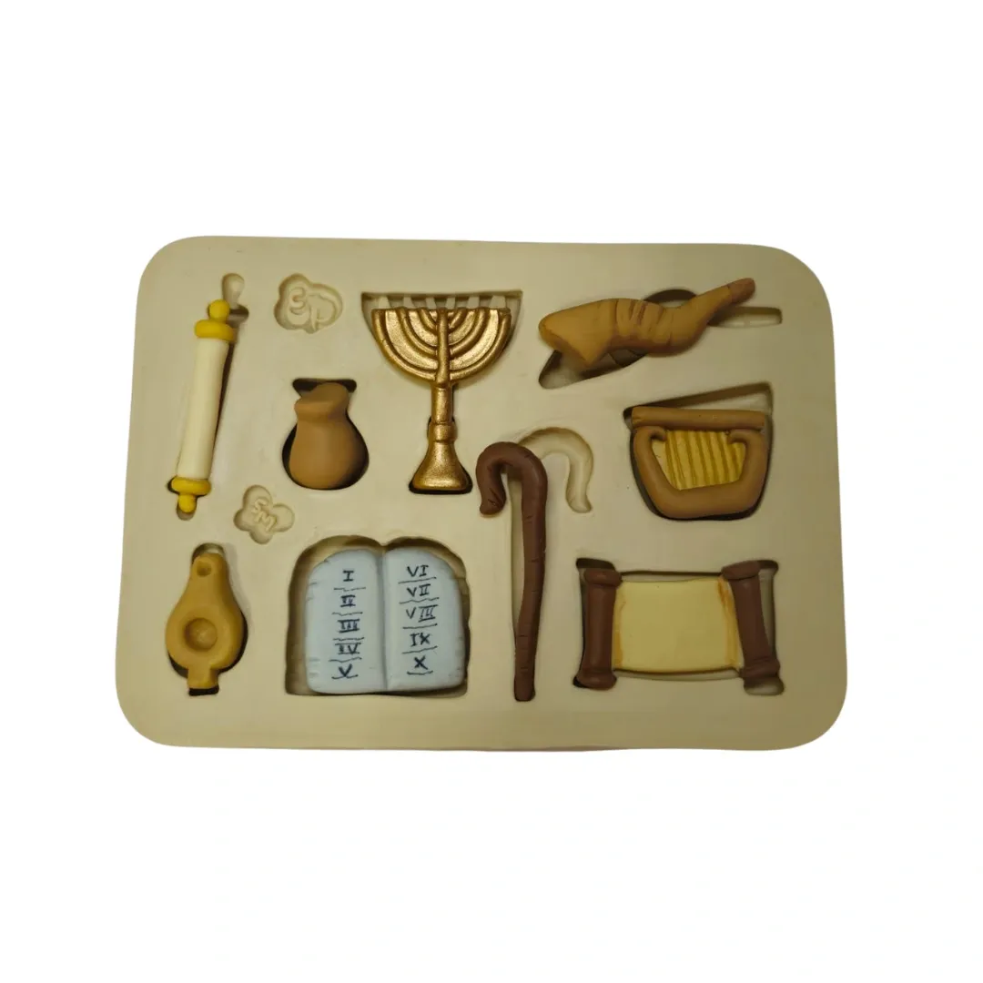Molde de Silicone Temas Biblicos Paixão - Simbolos Judaícos - Cód 2154