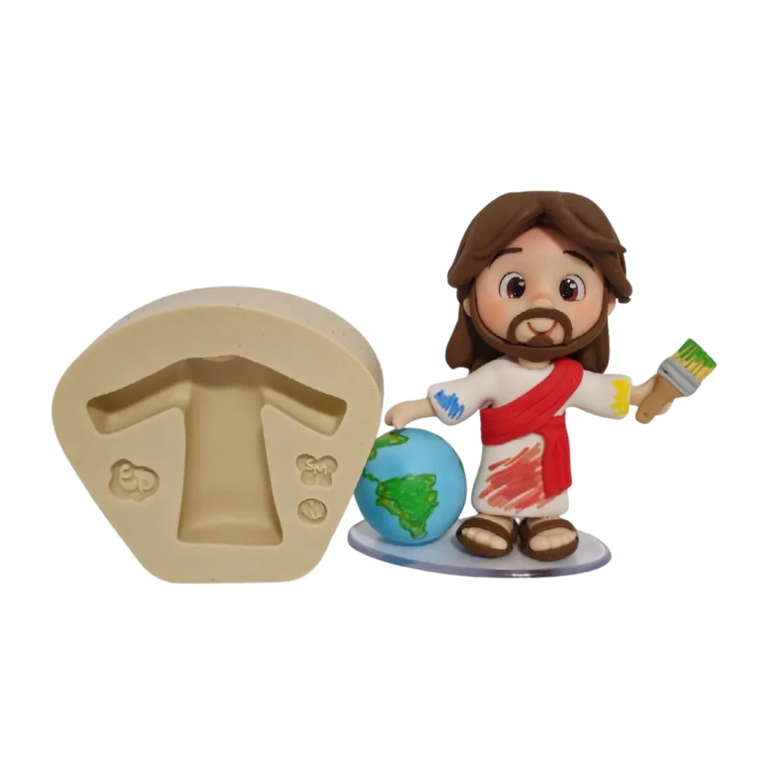Molde de Silicone Temas Biblicos Paixão - Túnica M  Cód 2162