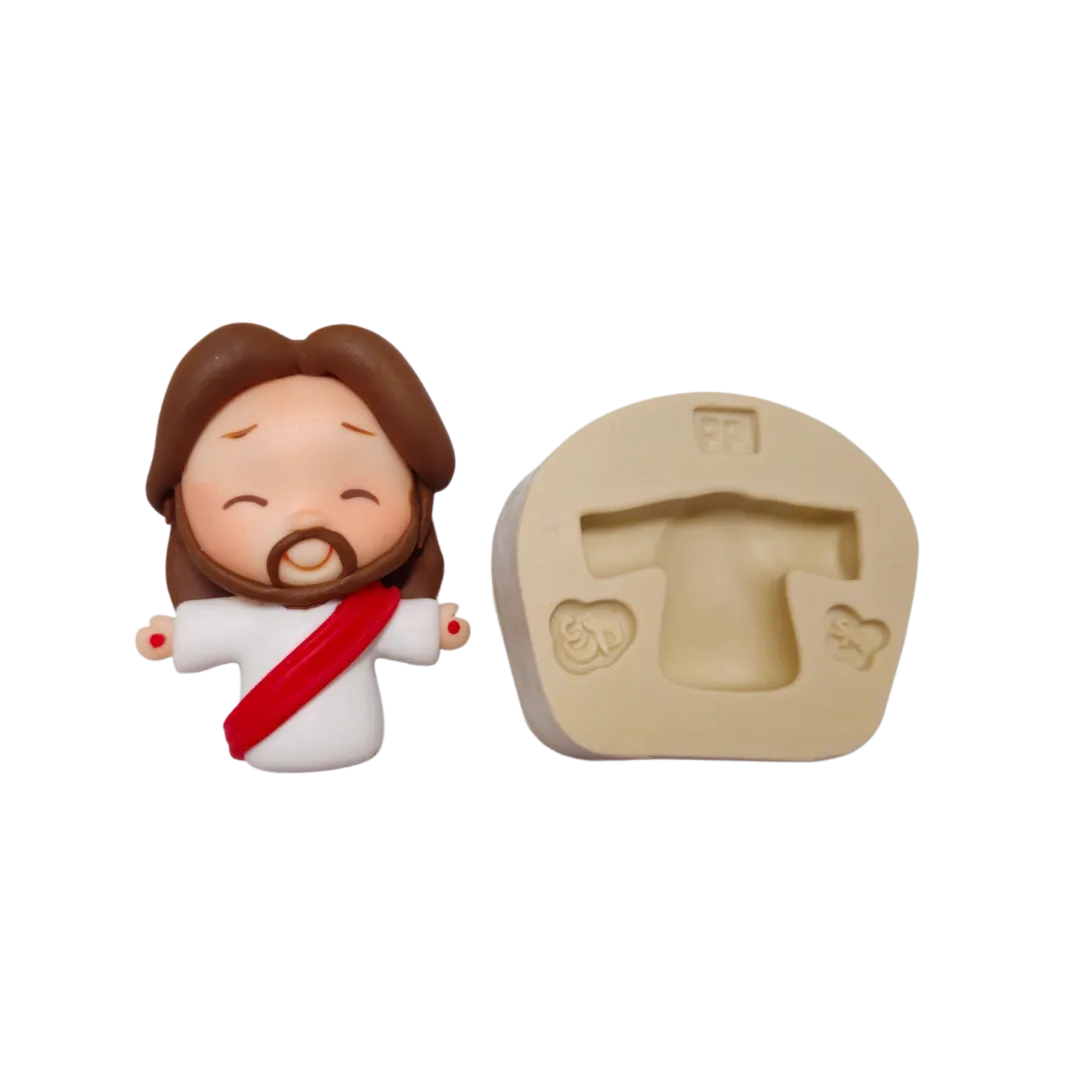 Molde de Silicone Temas Biblicos Paixão - Túnica PP  Cód 2240