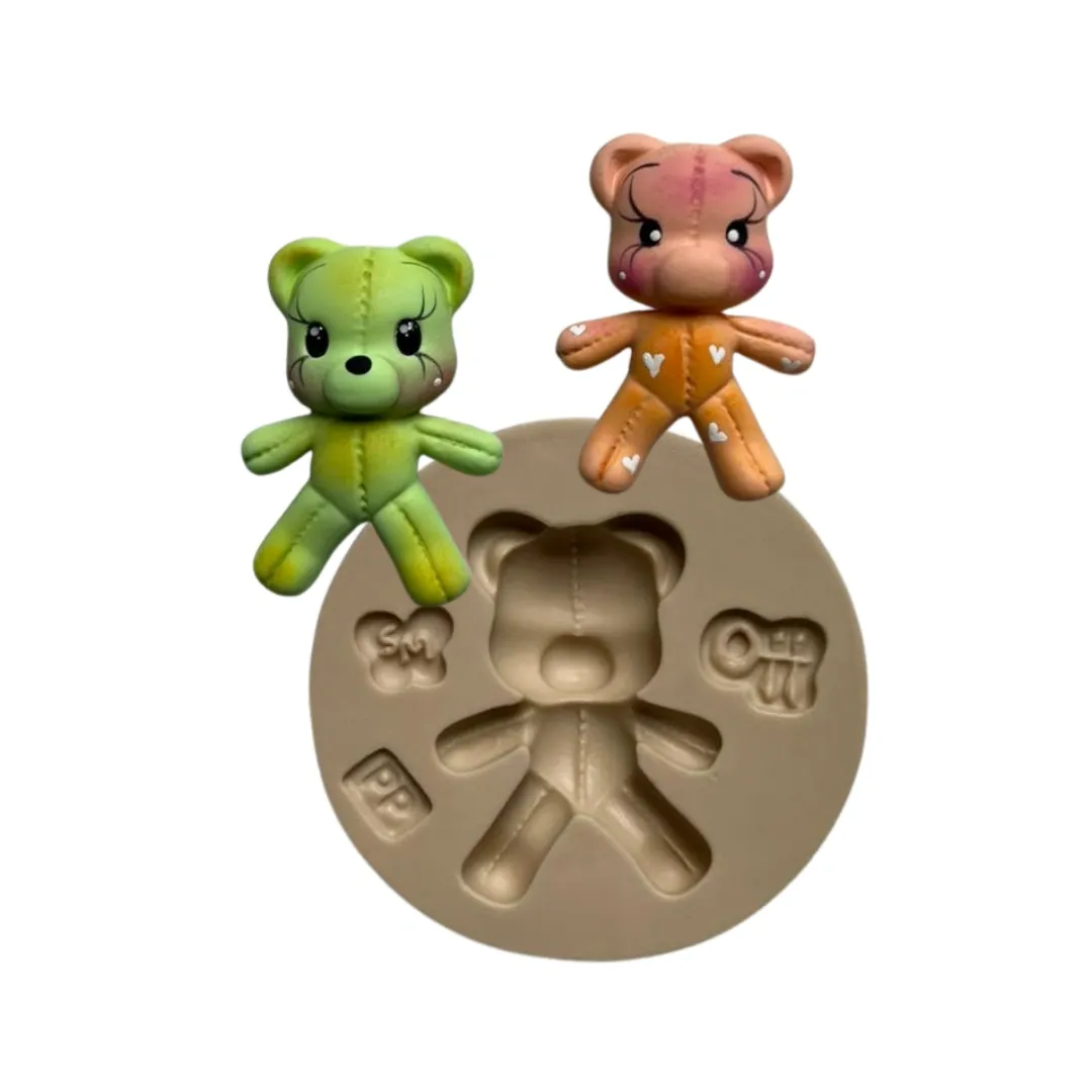 Molde de Silicone Ursinho Teddy PP  - Cód 2090