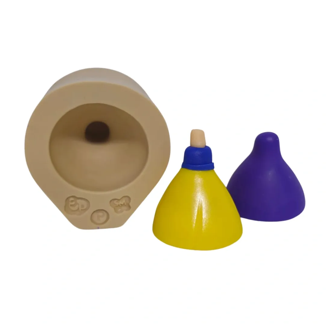 Molde de Silicone  Vestidinho Liso Paixão P - Cód 2188