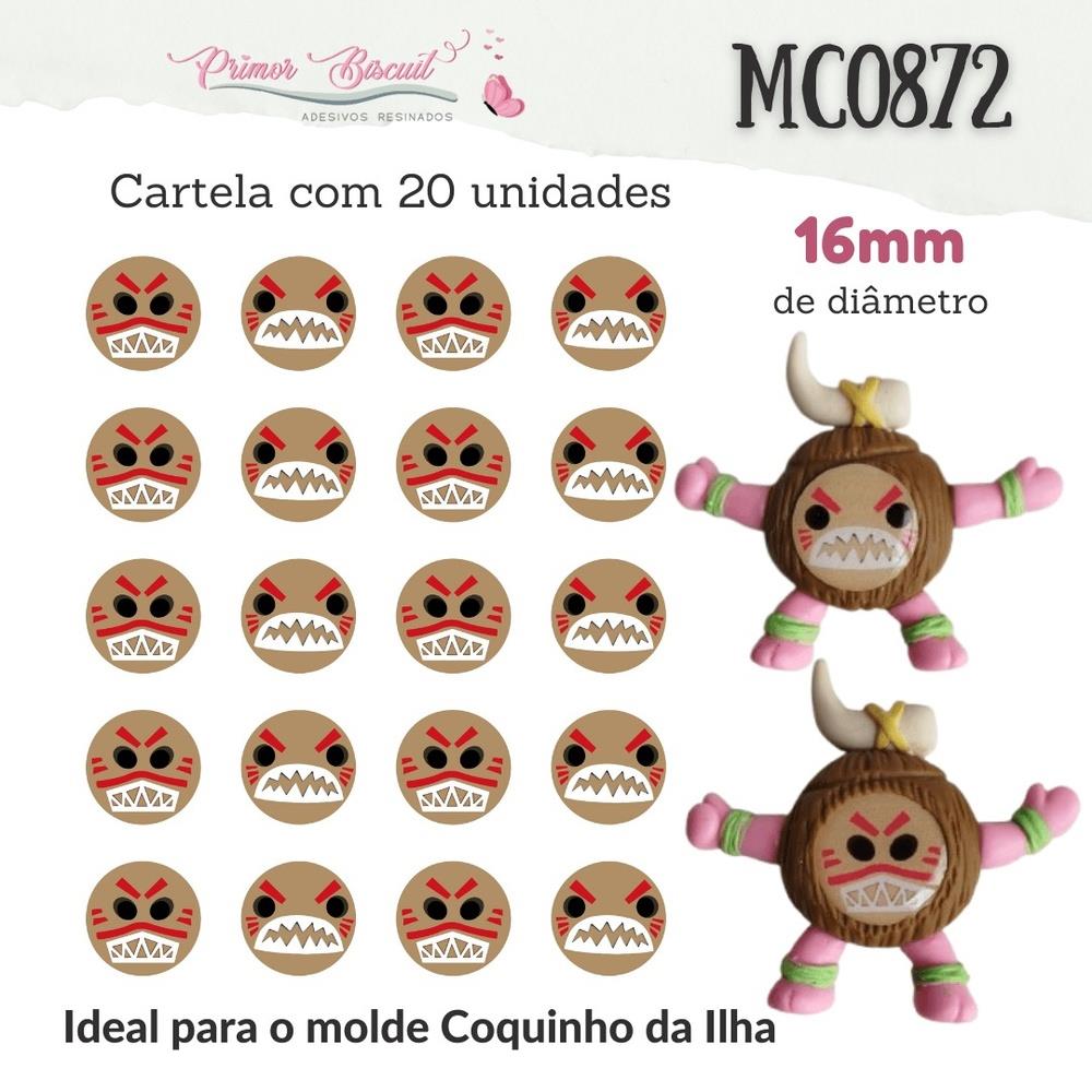 Olhos Resinados MC0872 Coquinhos -  Tamanho 16mm