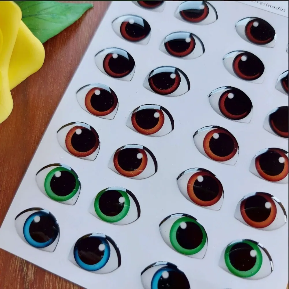 Olhos Resinados - MC007 M 10mm