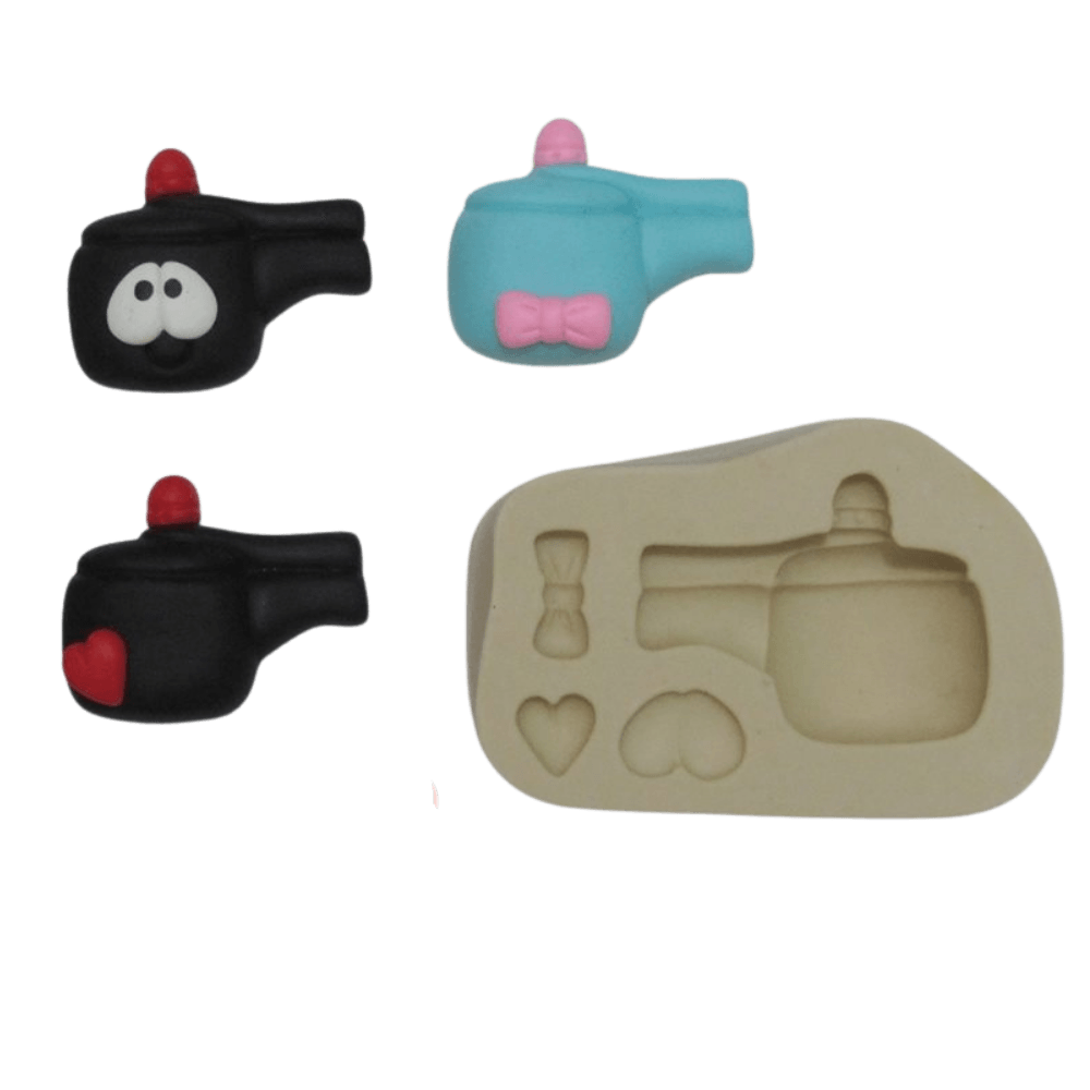 Molde de silicone Panela de pressão Divertida - cód 323