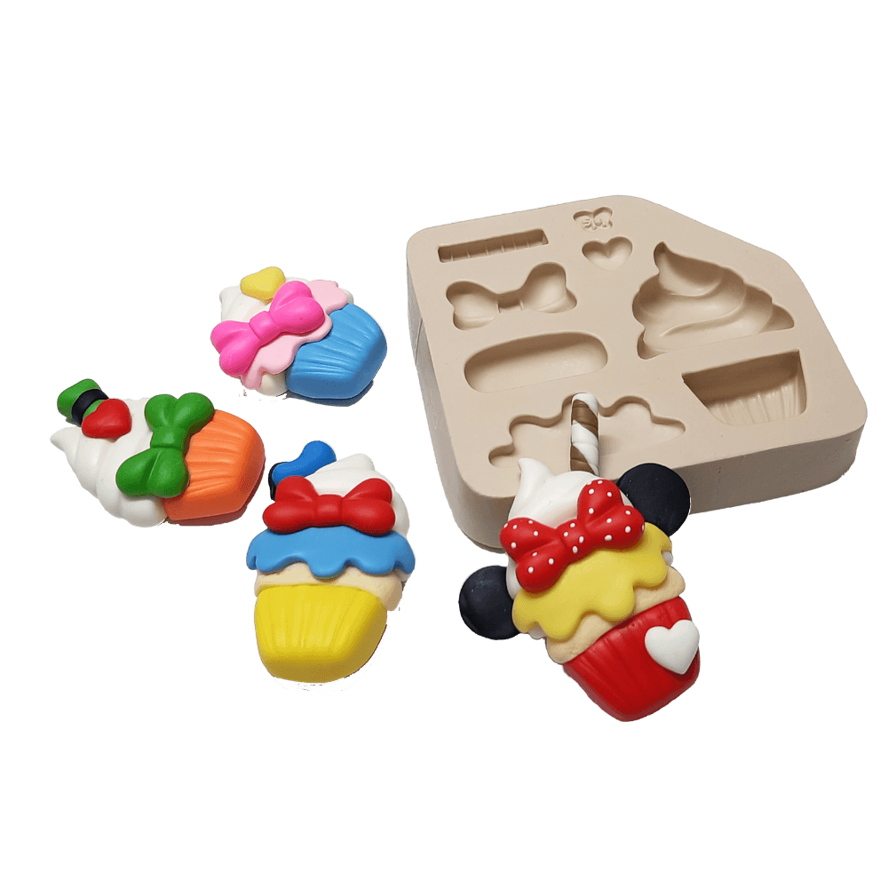 Molde de Silicone para Biscuit PG (Porta Guardanapo) Cupcake - Cód  1017