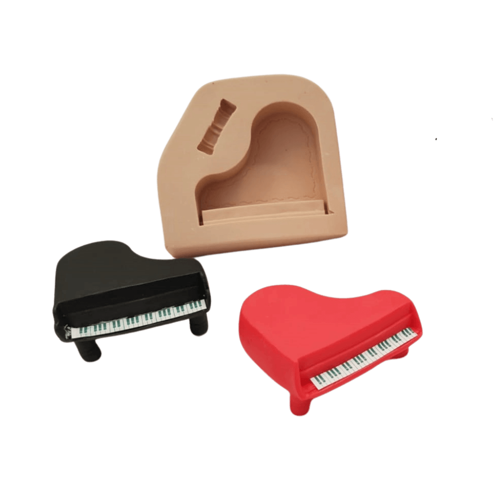 Molde de silicone Piano - cód 268