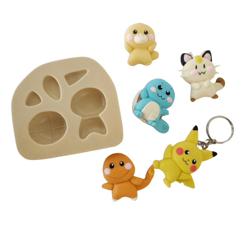 Molde de Silicone Poke Paixão Squirtle