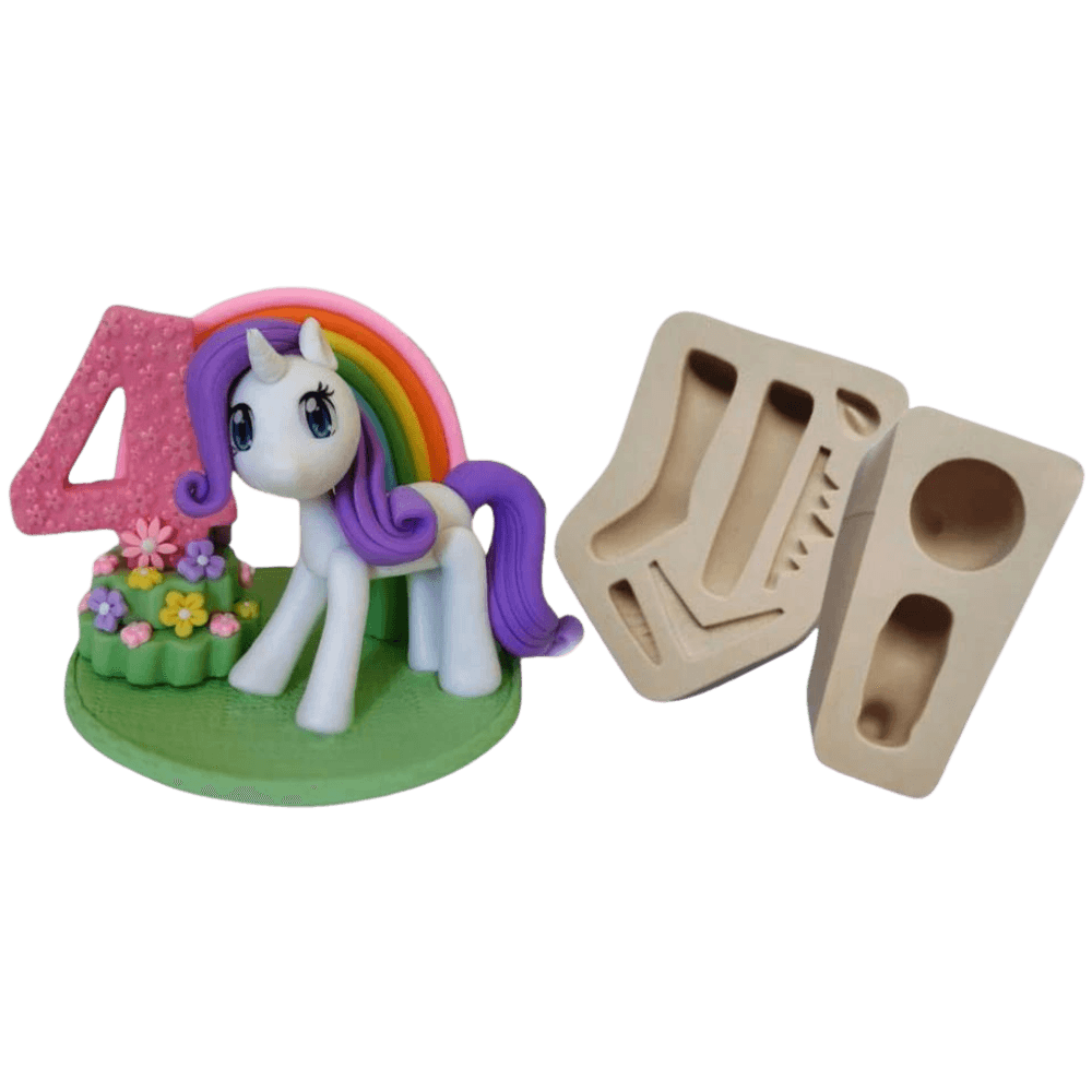 Molde de Silicone Poney Paixão G