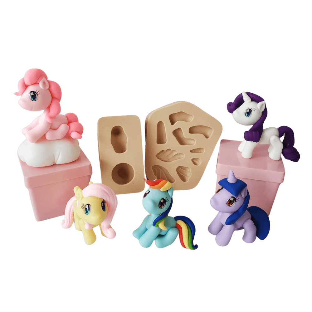 Molde de Silicone Poney Paixão P