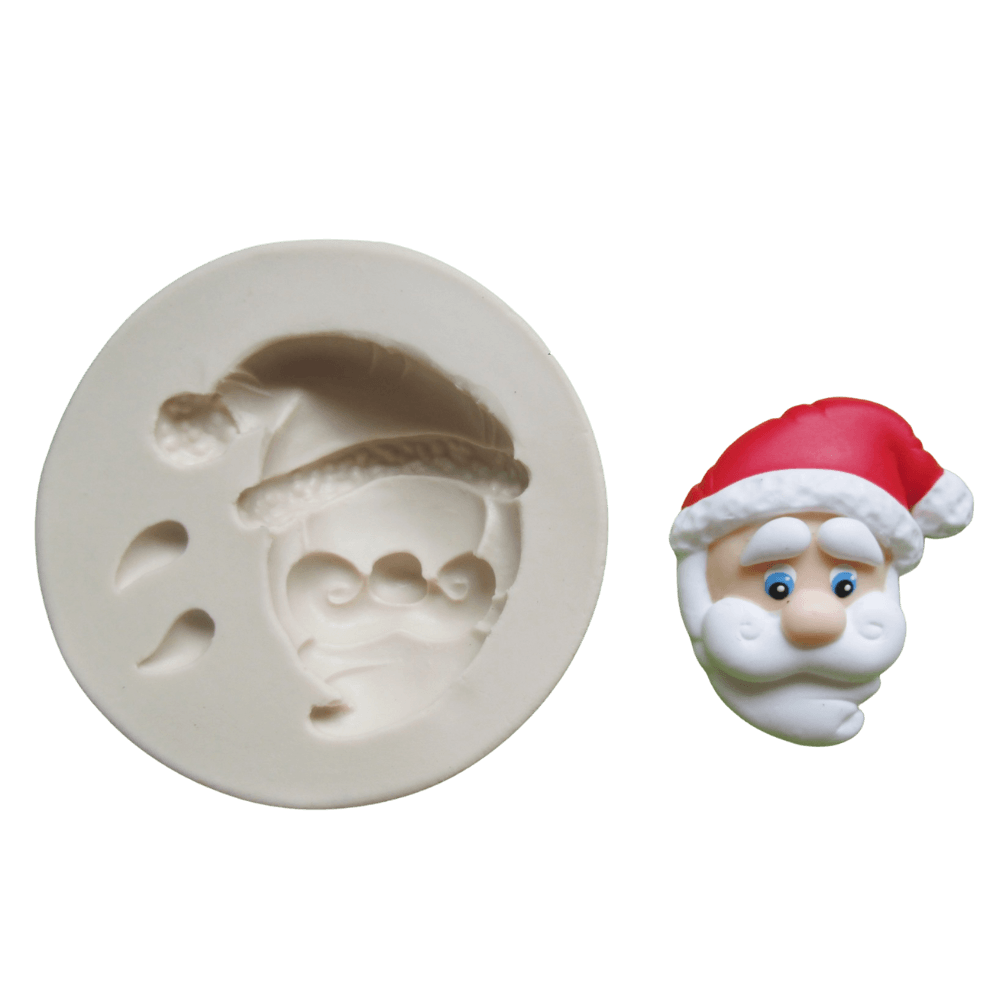 Molde de silicone Rosto de papai Noel cód 211
