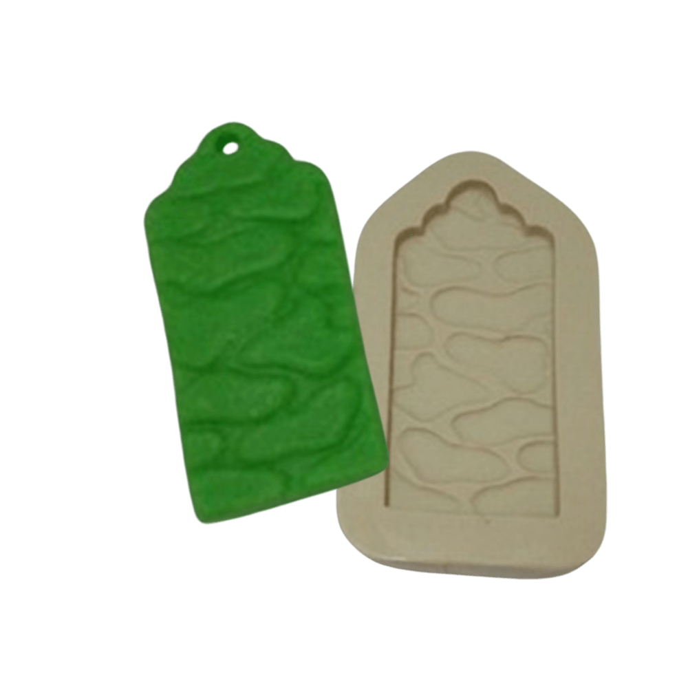 Molde de Silicone Tag Pedra - cód 353