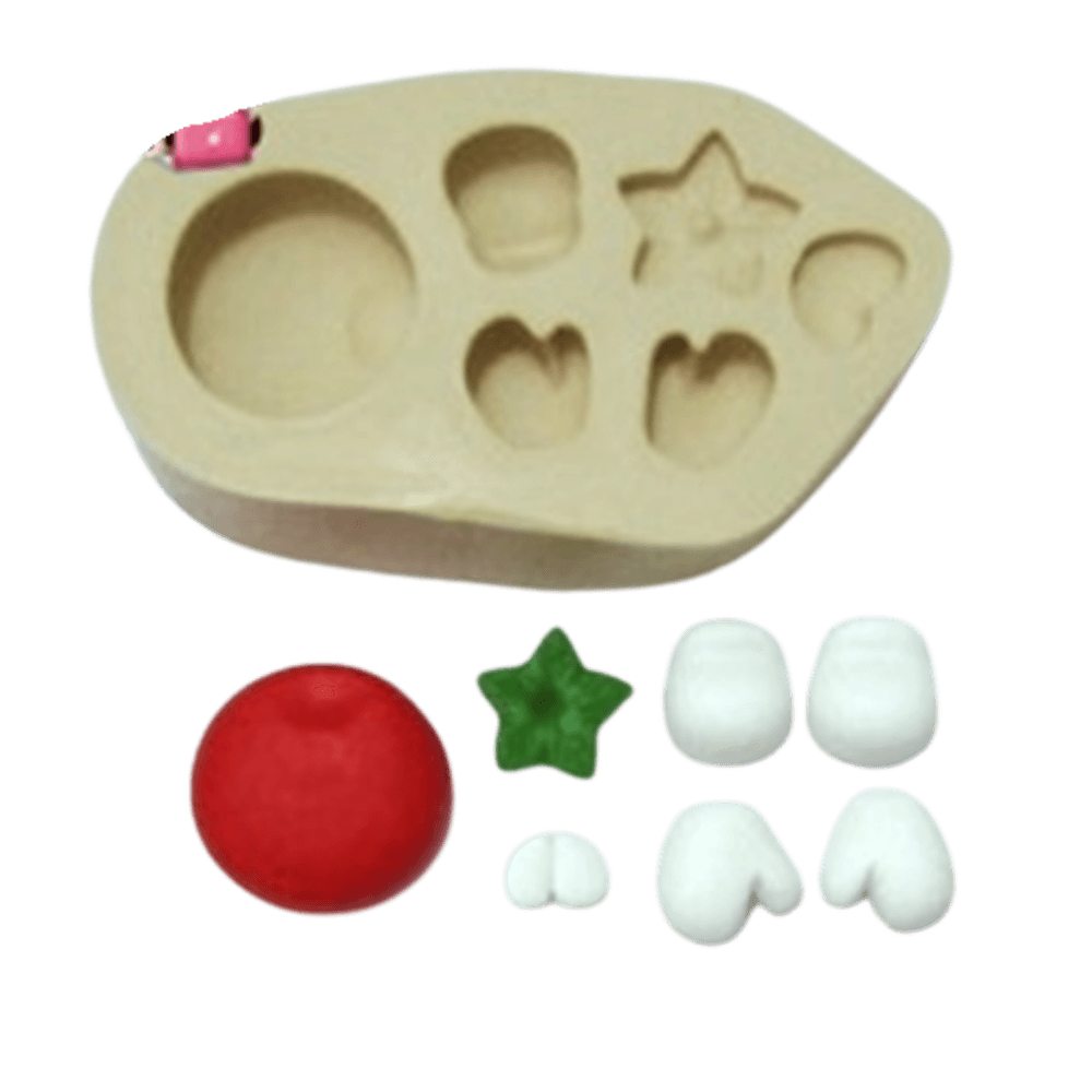 Molde de Silicone Tomate Divertido - Cód 435