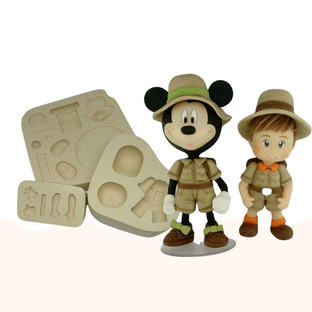 Molde de silicone Topo Safari - cód 344