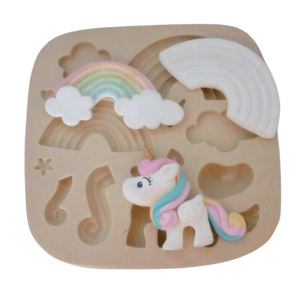 Molde de Silicone Unicórnio Paixão - Cód 309