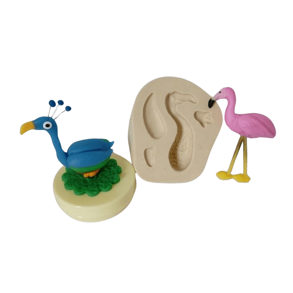 Molde de Silicone Upaixão Pássaro - Cód 277