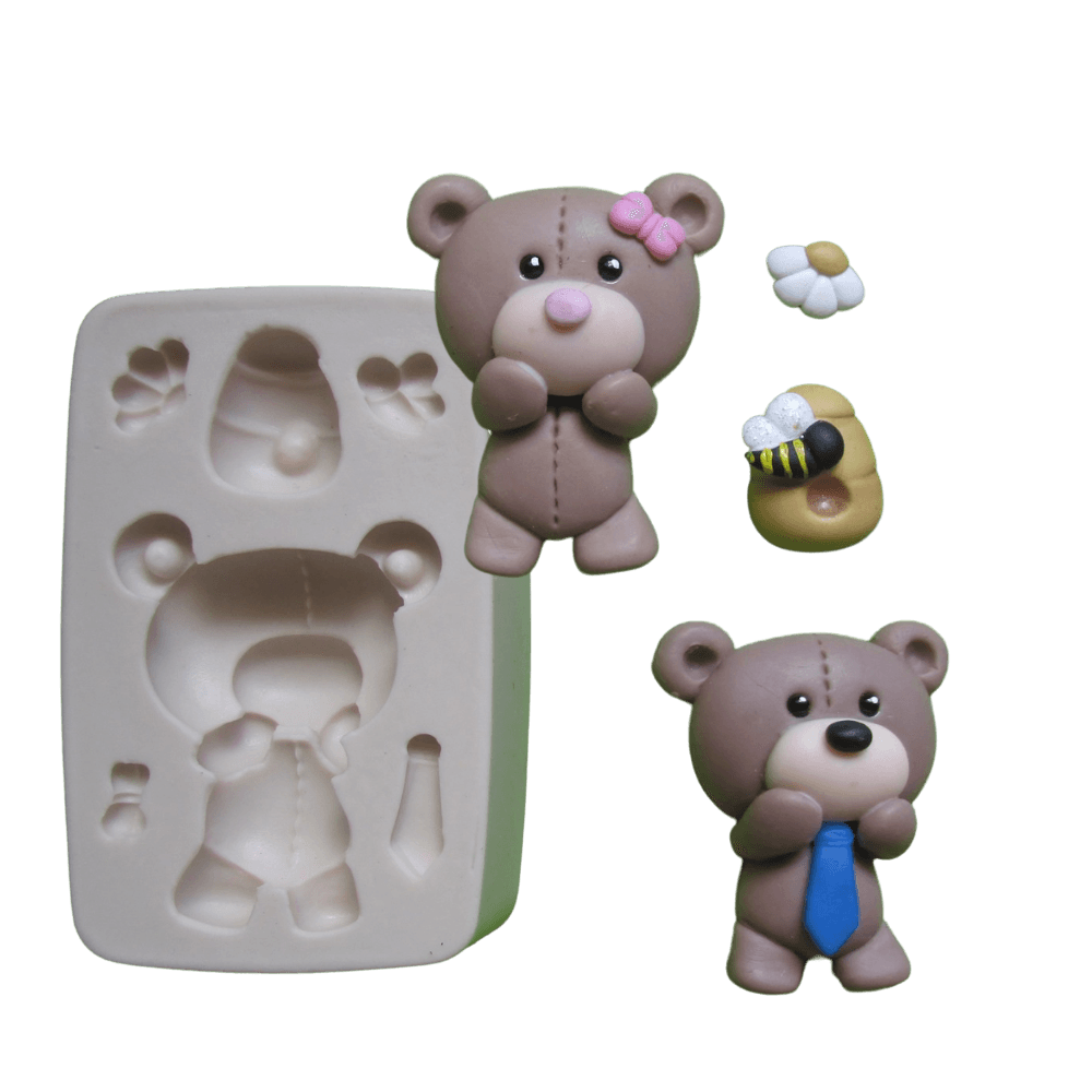 Molde de Silicone Urso Meiguinho -  Cód 218