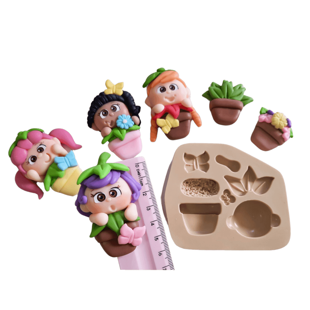 Molde de Silicone Vasinho Paixão Baby - Cód 840