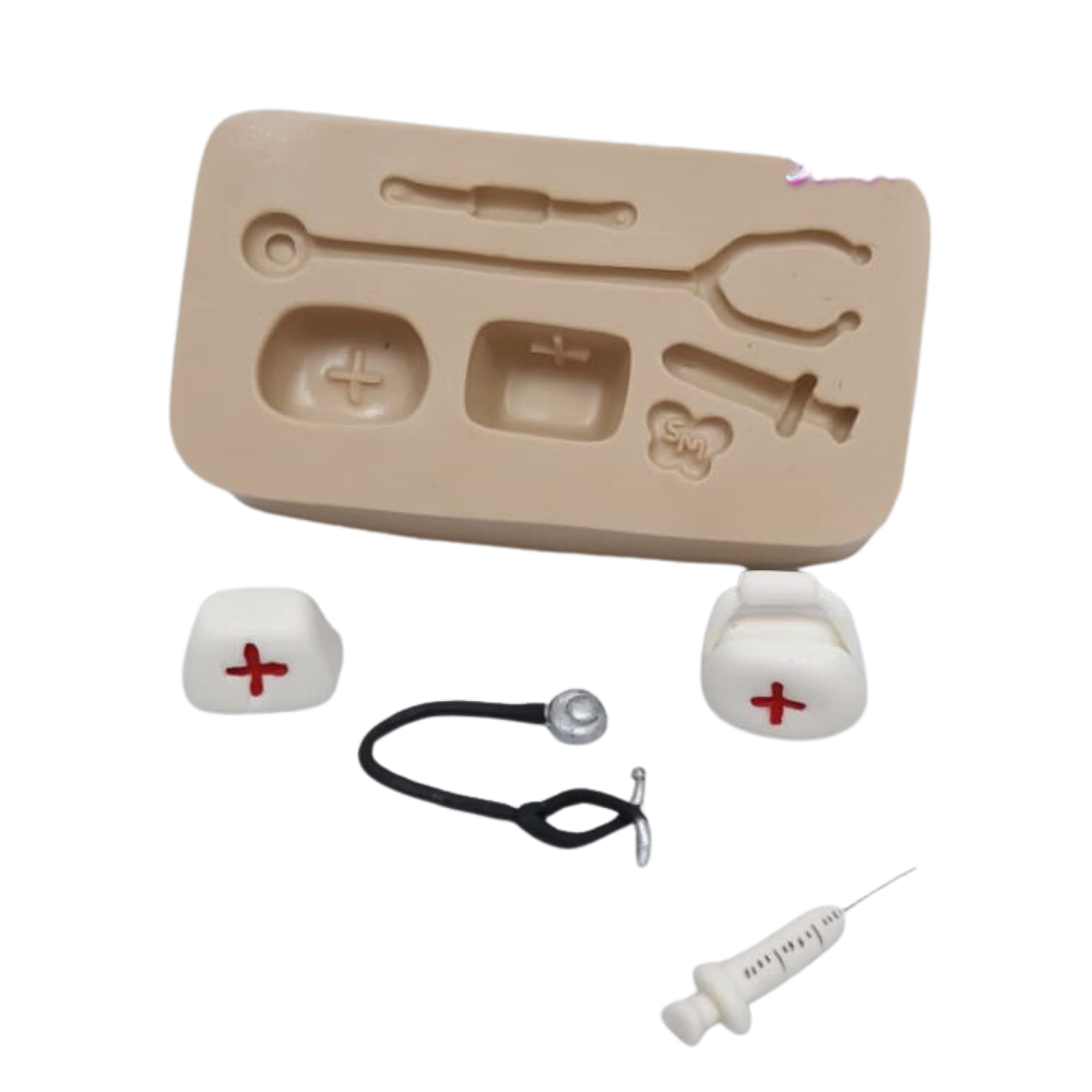 Molde de Silicone Profissões - Saúde - Cód 727