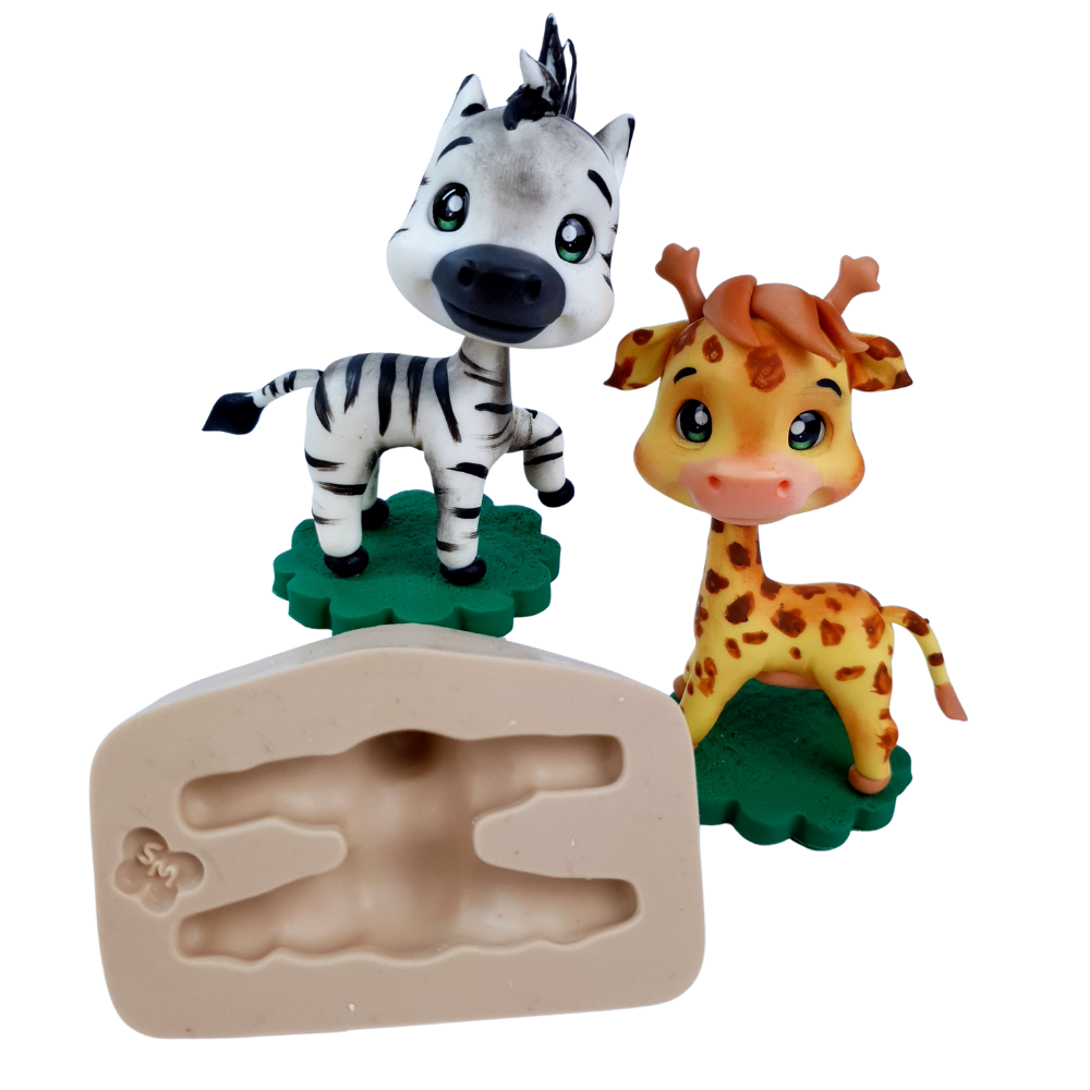 Molde de Silicone Quatro Patas 3D  P