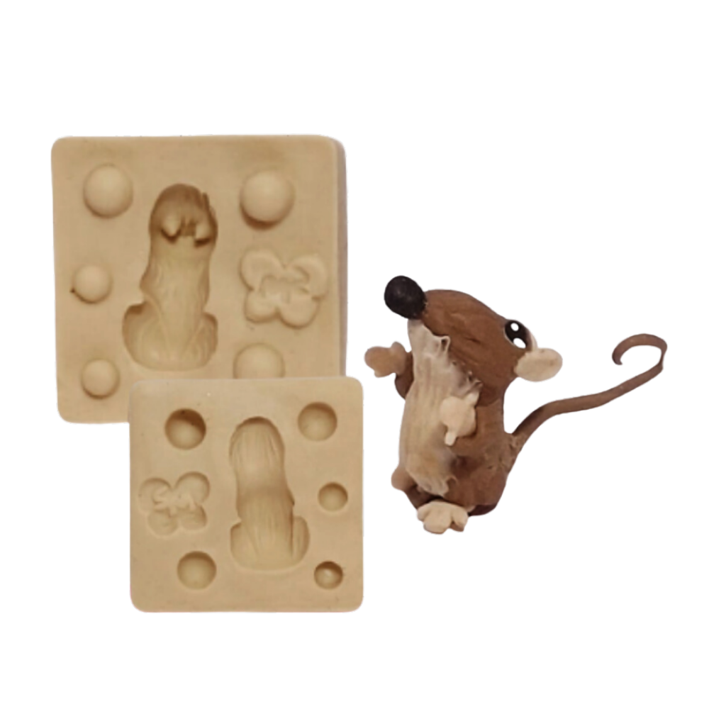 Molde de Silicone Ratinho Potter - Cód 1138