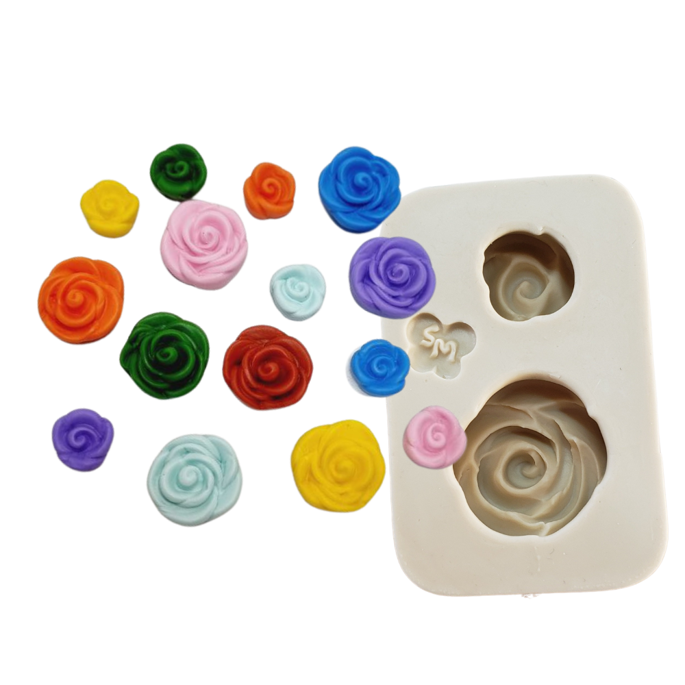 Molde de Silicone Rosinhas Paixão - Cód 1217