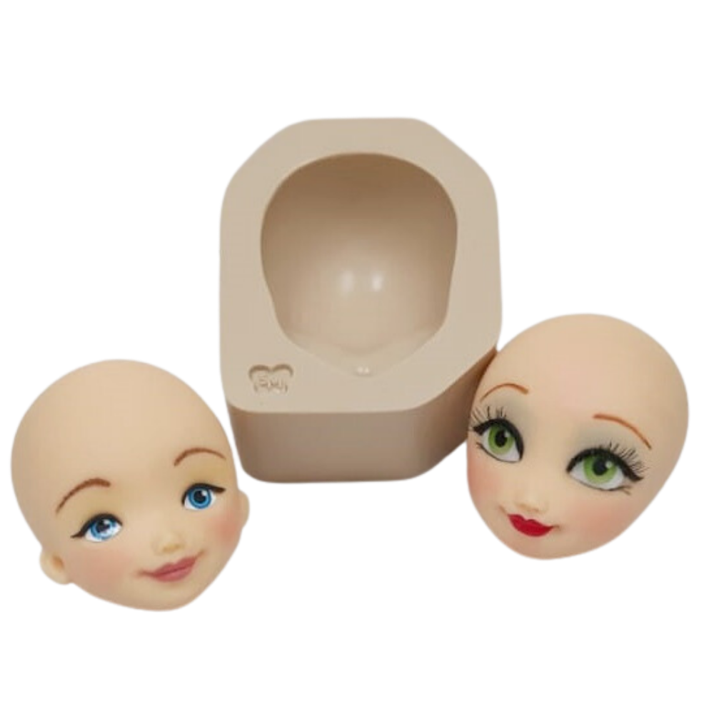 Molde de Silicone Rosto de Princesa G - Cód 758