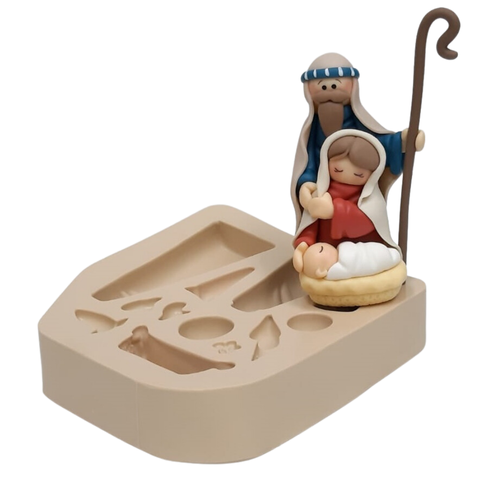 Molde de Silicone Sagrada Familia - Cód 745