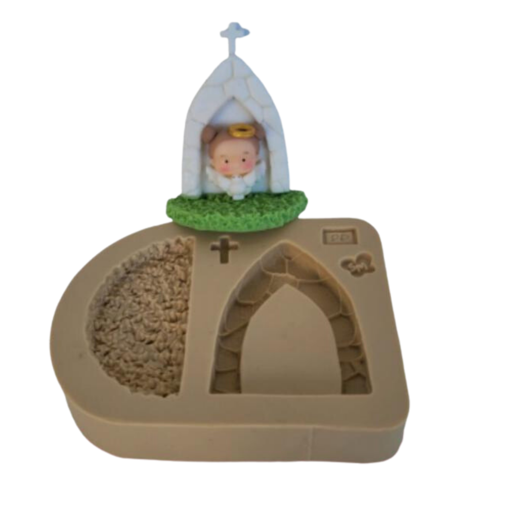 Molde de Silicone Santuário para Abençoados - PP - Cód 1065