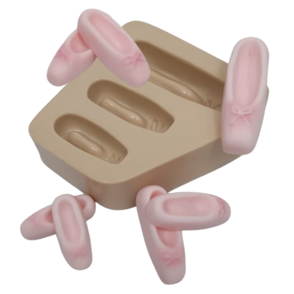 Molde de Silicone Sapatilhas