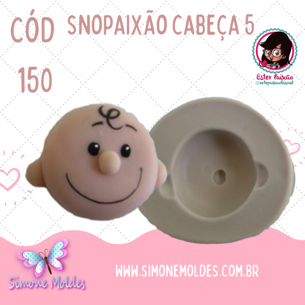 Molde de silicone - Snopaixão cabeça 5 cód 150