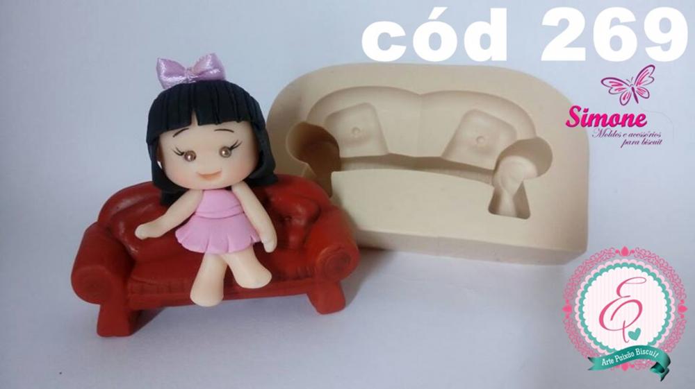 Molde de silicone Sofá - cód 269
