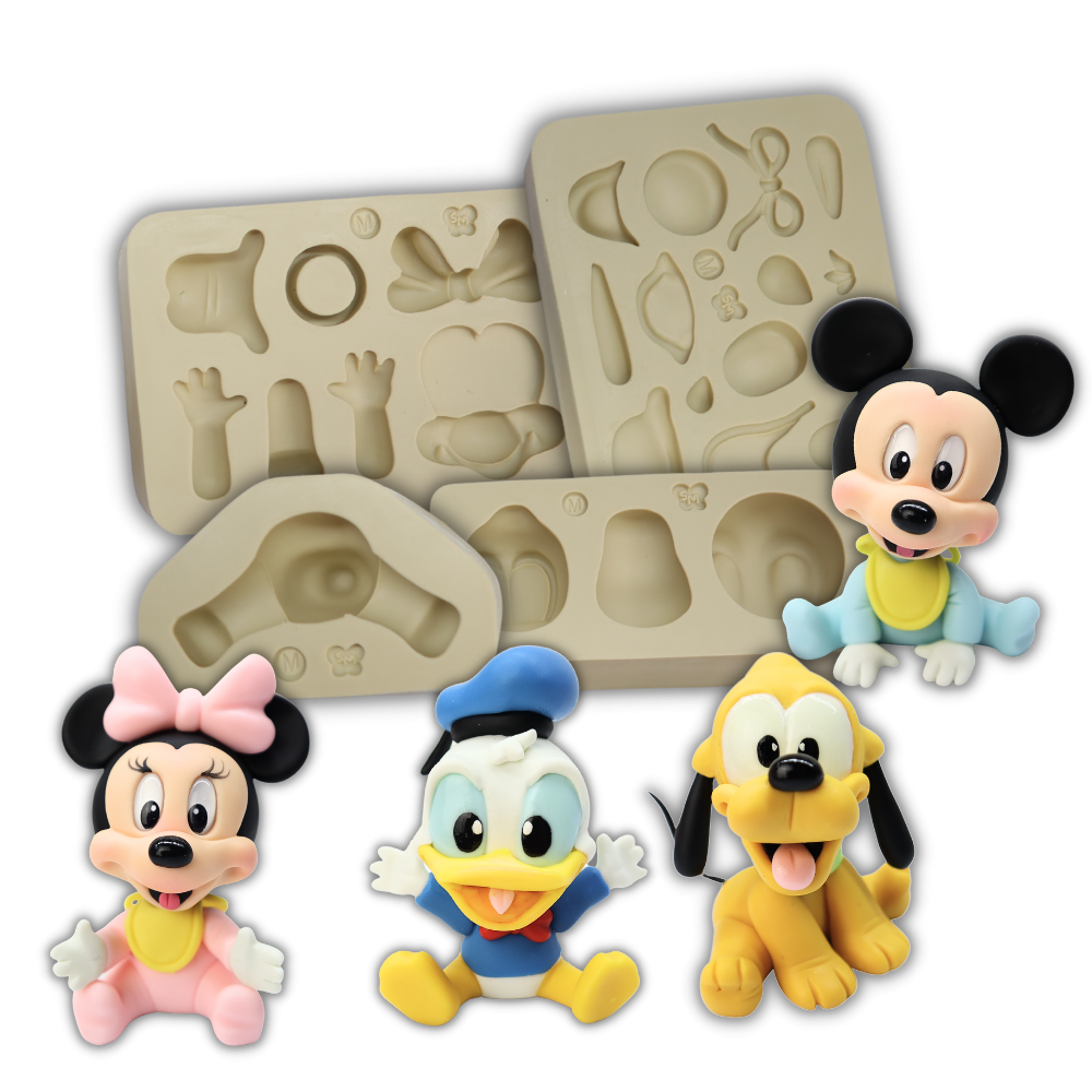 Molde de Silicone Turminha Baby - M - Cód 1281