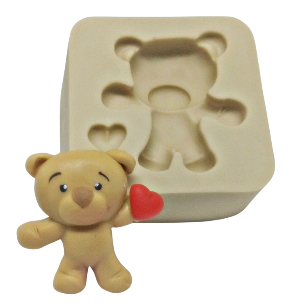 Molde de Silicone Ursinho - Cód 397