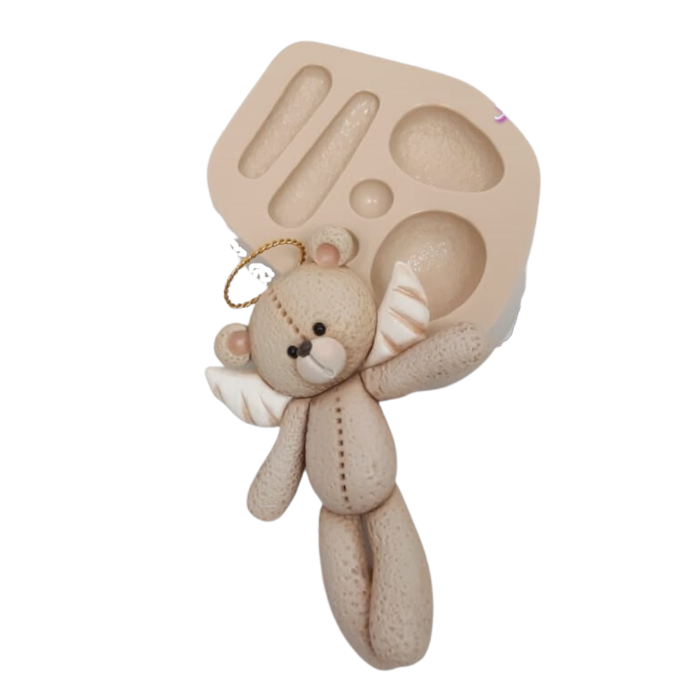 Molde de Silicone Ursinho Versatil M - Cód 613