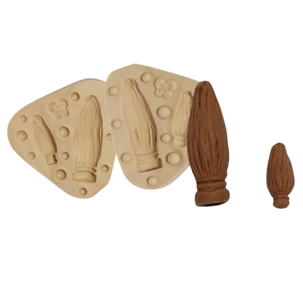 Molde de Silicone Vassoura encantada Potter Bipartida - Cód 1143