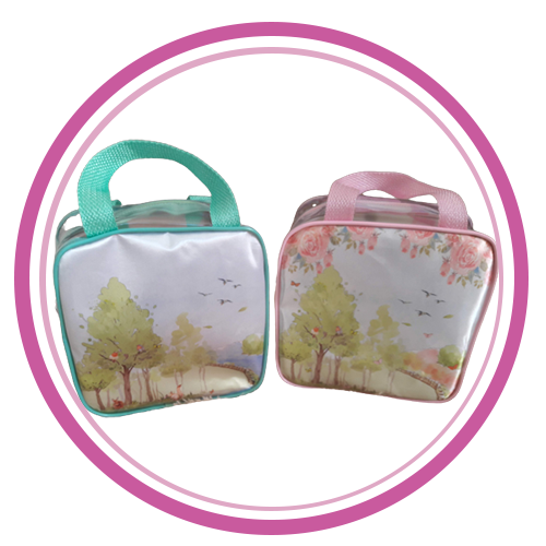 Bolsa de Praia Cristal Infantil Quadrada Personalizada (Qtde Mínima 10  unidades)