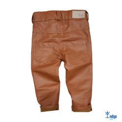 calça de couro para bebe