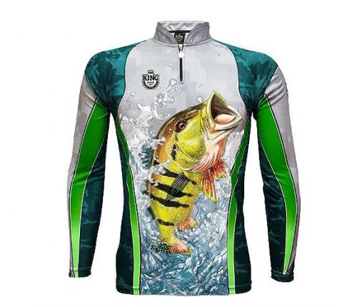 Riego Agresivo trompeta Camiseta De Pesca King Brasil - KFF423 : camisa de pesca, camiseta de pesca  , camisa com proteção solar, camisa proteção UV