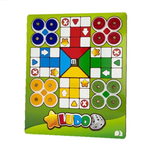 Jogo de tabuleiro ludo clássico em madeira - maninho - Jogos de