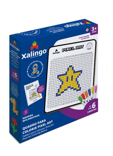 Jogo Educativo – Pixel Art – Quadro Para Colorir – Xalingo