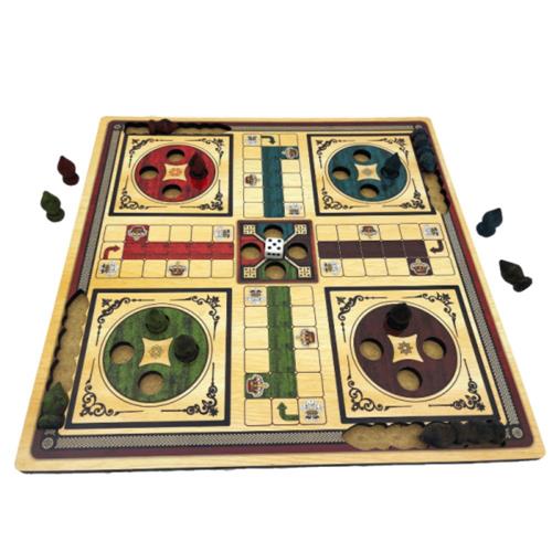 Jogo Ludo - Jogo De Tabuleiro De Madeira - Lindo!